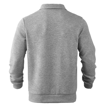 Phillippe™ Geometric Quarter-Zip Knit Pullover