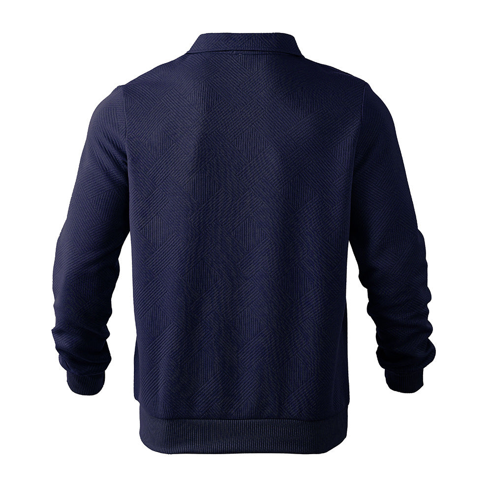 Phillippe™ Geometric Quarter-Zip Knit Pullover