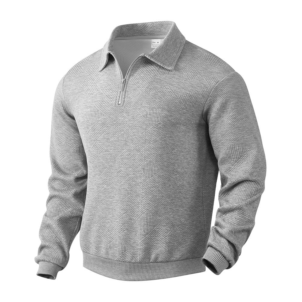 Phillippe™ Geometric Quarter-Zip Knit Pullover