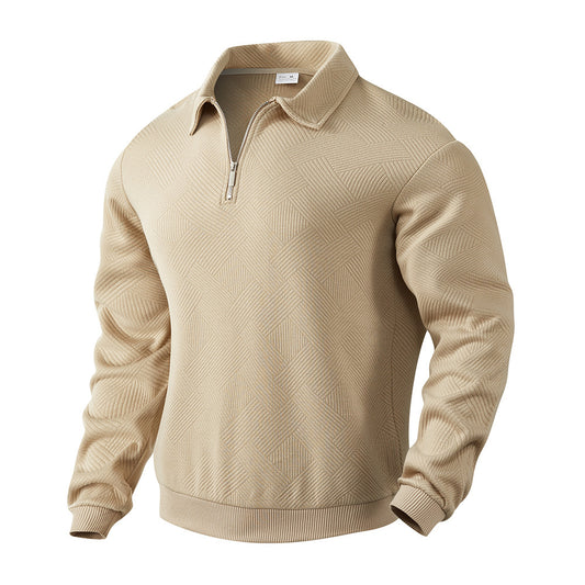 Phillippe™ Geometric Quarter-Zip Knit Pullover