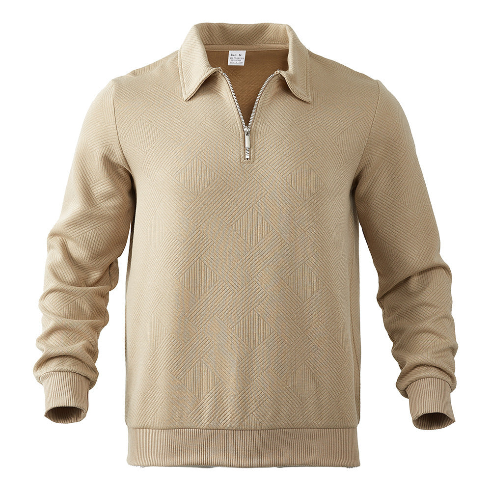 Phillippe™ Geometric Quarter-Zip Knit Pullover